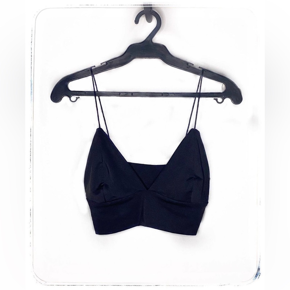 V Neck Black Top